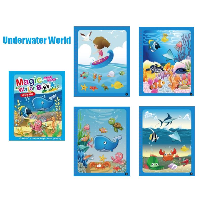 Livro de Colorir Água Mágica - Montessori - Gabiiexpress